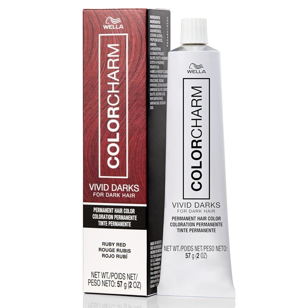 Wella Color Charm Vivid Darks Permanent Hair Color 2oz - Ruby Red