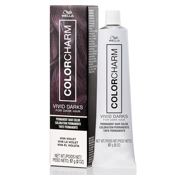 Wella Color Charm Vivid Darks Permanent Hair Color 2oz - Viva Violet