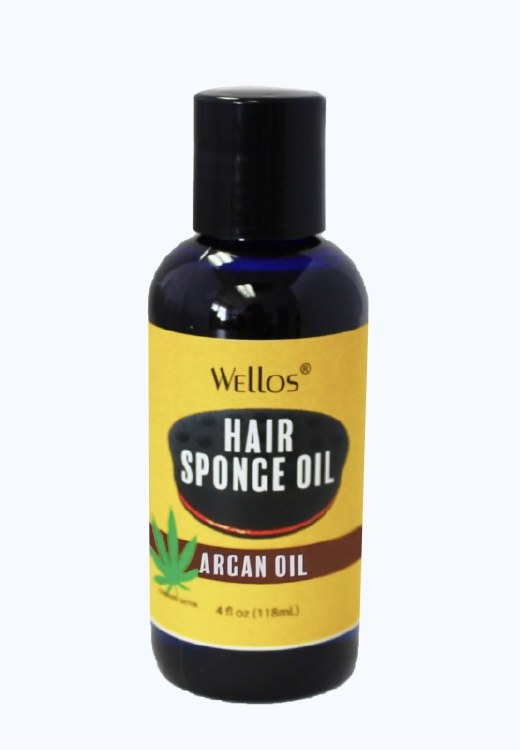 Wellos Hair Sponge Oil Argan 4oz #WLC30ARG