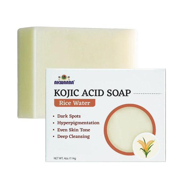 Akwaaba Kojic Acid Soap Bar - #KJ01 - 4oz - Rice Water