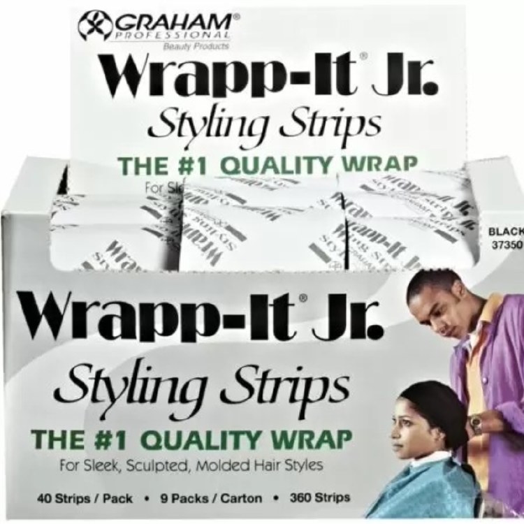 Graham Wrapp-It Jr. Styling Strips Black