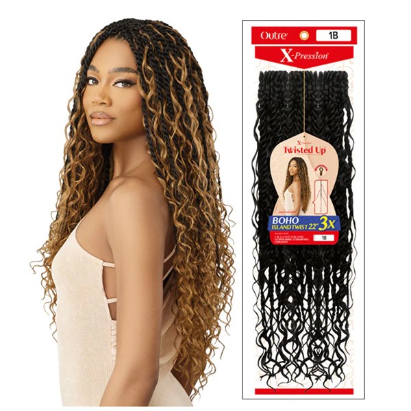 X-Pression 3X Boho Island Twist 22 Inch - # 1