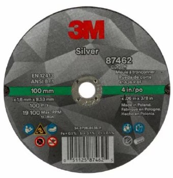4" X .060" X 3/8 CUT-OFF WHEEL