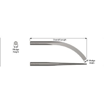 13/16" BANANA WEDGE x 12" LONG