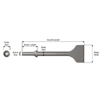2" WIDE CHISEL FOR AIR HAMMER