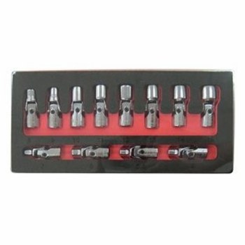 12 PC 1/4" DR 6 PT FLEX SOCKET