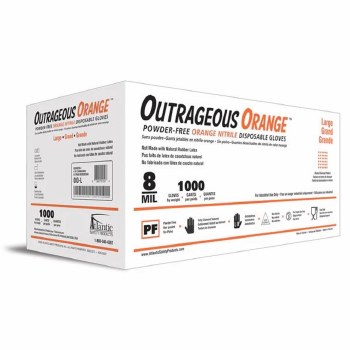 8MIL XL ORANGE NITRILE GLOVES