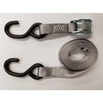 1"x9' SILVER PULL STRP, 2 S HK