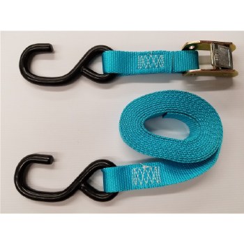 1"x9' TURQ PULL STRP, 2 S HKS