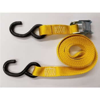 1"x9' YLW PULL STRP, 2 S HKS