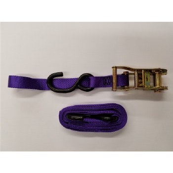 1"X9' PURPLE RAT STRP, 2 S HKS