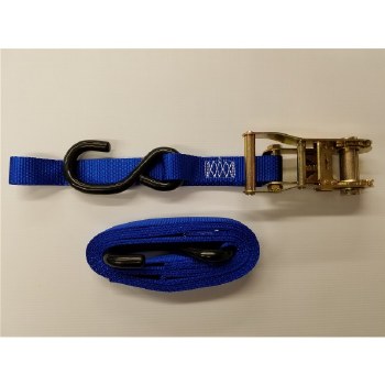 1"x9' ROY BL RAT STRP, 2 S HKS