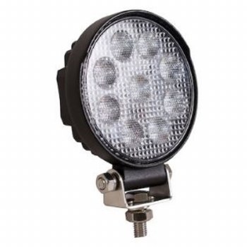 12-24V CLEAR 9LED ROUND ALUM.