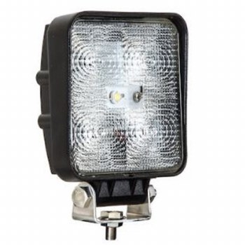 12-24V CLEAR 5LED SQUARE ALUM.