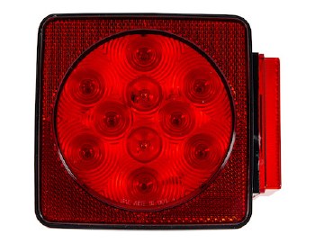 5" BOX LED S/T/T W/LIC PLATE