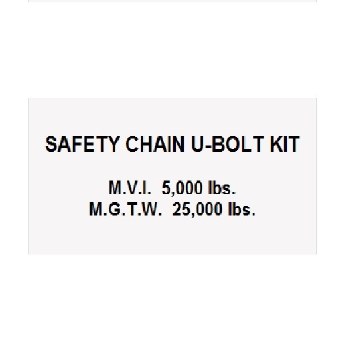 U-BOLT SAFETY CHAIN KIT