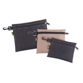 3PC CLIP ON ZIPPERED BAG