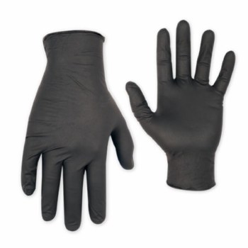 LG BLK NITRILE 6MIL DISP GLOVE