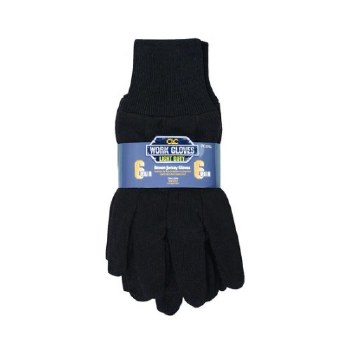 6PK BROWN JERSEY GLOVES