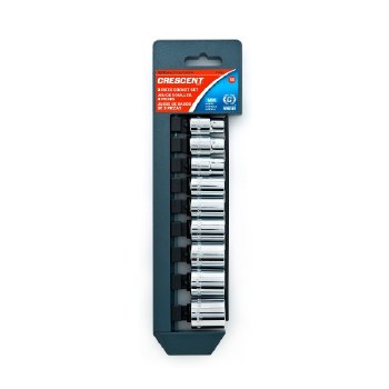 9PC 3/8" DR STD METRIC SOCKET SET