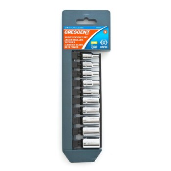 10PC 1/4" DR STANDARD SAE SOCKET SET