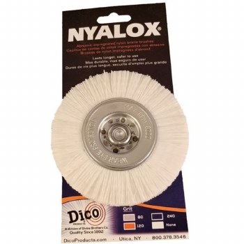 4" WHITE NYALOX CUP BRUSH