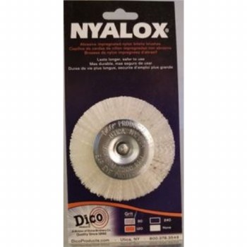 3" WHITE NYALOX WHEEL BRUSH