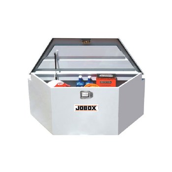 WHITE STEEL TONGUE BOX 33"