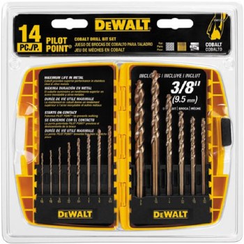 14PC COBALT DRILL BIT SET