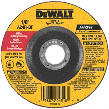 4 1/2" METAL CUTTING WHEEL