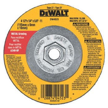 9" GRINDING WHEEL, 5/8-11