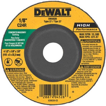 4-1/2 x 1/8 x 7/8 CONCRETE CUT