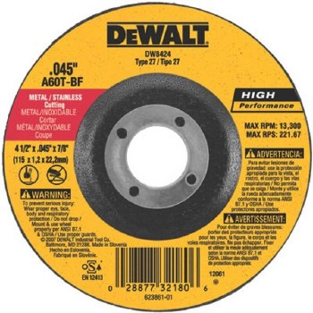 4 1/2" METAL CUTTING WHEEL