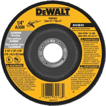 4 1/2" ALUMINUM GRINDING WHEEL