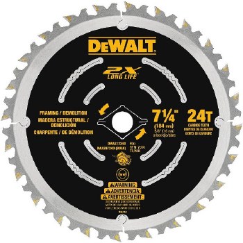 7-1/4" 24T 2X DEMO SAW BLADE