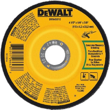 4-1/2" x 1/4" x 7/8" GRINDING WHEEL