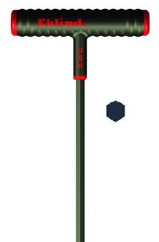 3/16" T- HANDLE HEX KEY, 9"