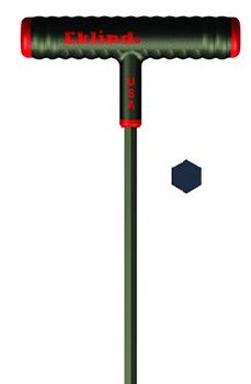 1/4" T-HANDLE HEX KEY, 9"