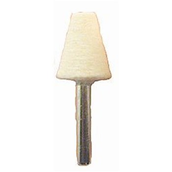 FELT BOB CONE, 1/4" SHANK