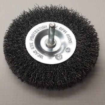 4" WHEEL BRUSH, STEEL