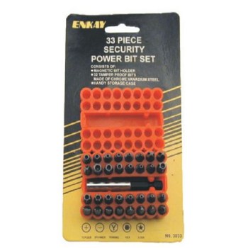 33PC 1" SECURITY SCREW BIT SET