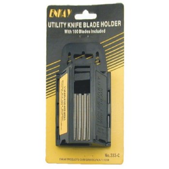 100PK UTILITY BLADES W/ HOLDER