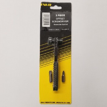 3PC OFFSET SCREWDRIVER SET