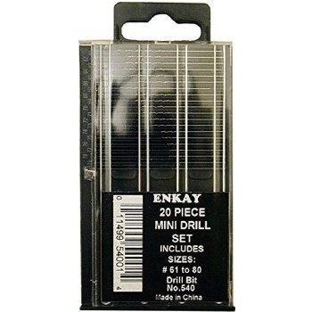 MINI DRILL BITS W/ CASE #61-80