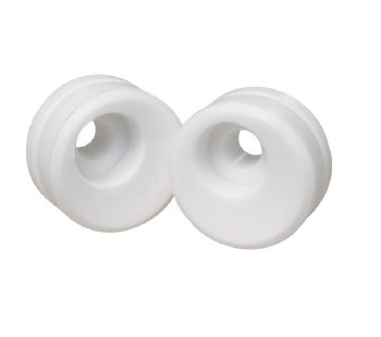 WHITE EURO DOOR STOP, INSET DR