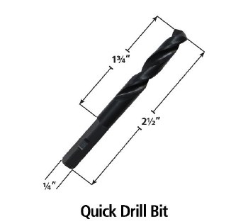 DRILL BIT FOR QUICK MANDREL