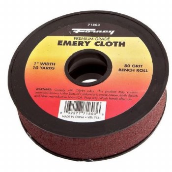 EMERY CLOTH 1"X10YD 80 GRT