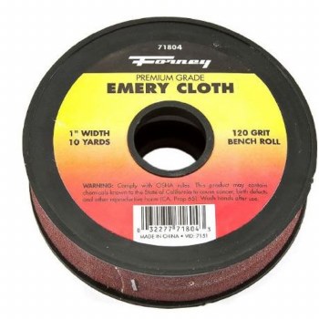 EMERY CLOTH 1"X10YD 120 GT