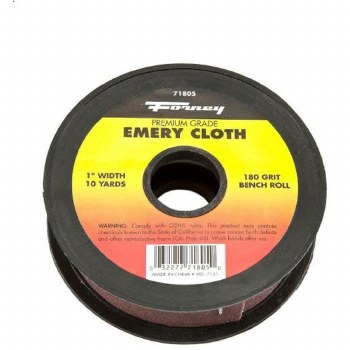 EMERY CLOTH 1"X10YD 180 GT