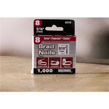 #8 BRAD NAILS 9/16" 1000/BOX